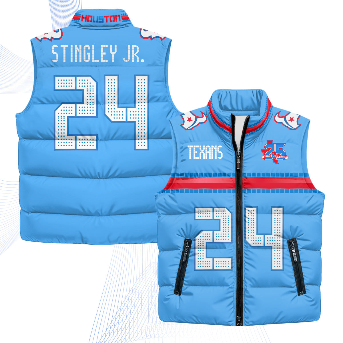 HOU 2026 Rivalries Puffer Vest - Printed