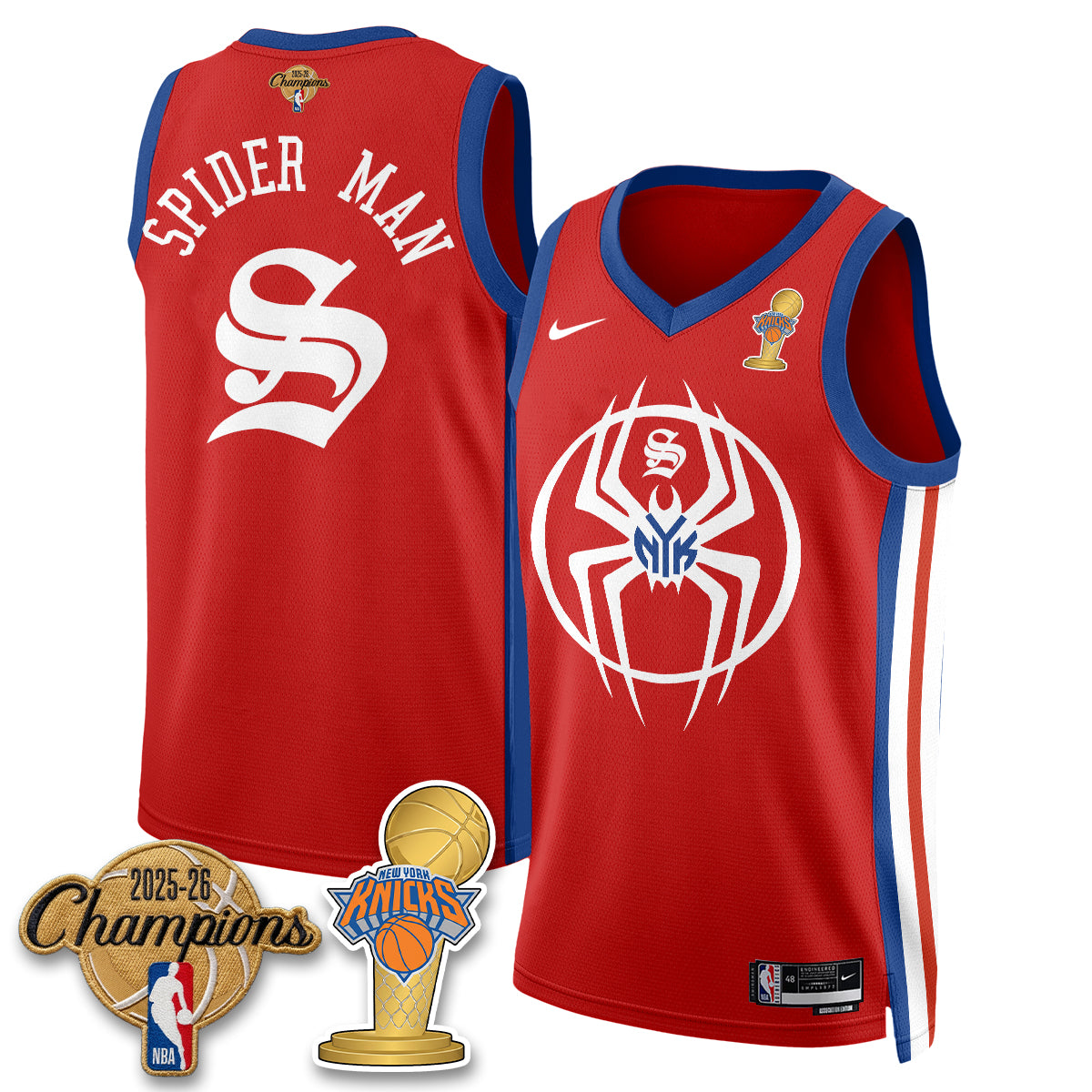 New York Knicks 2026 Champions Brand New Day Vapor Jersey - Stitched