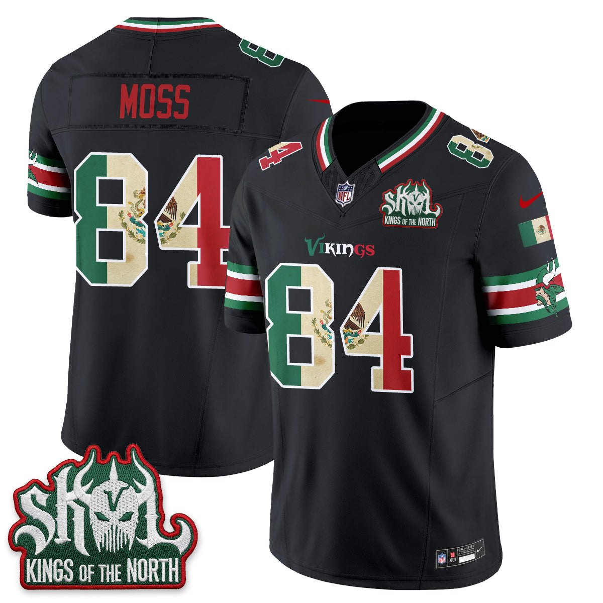 Minnesota Vikings Mexico Edition Vapor Jersey - Stitched