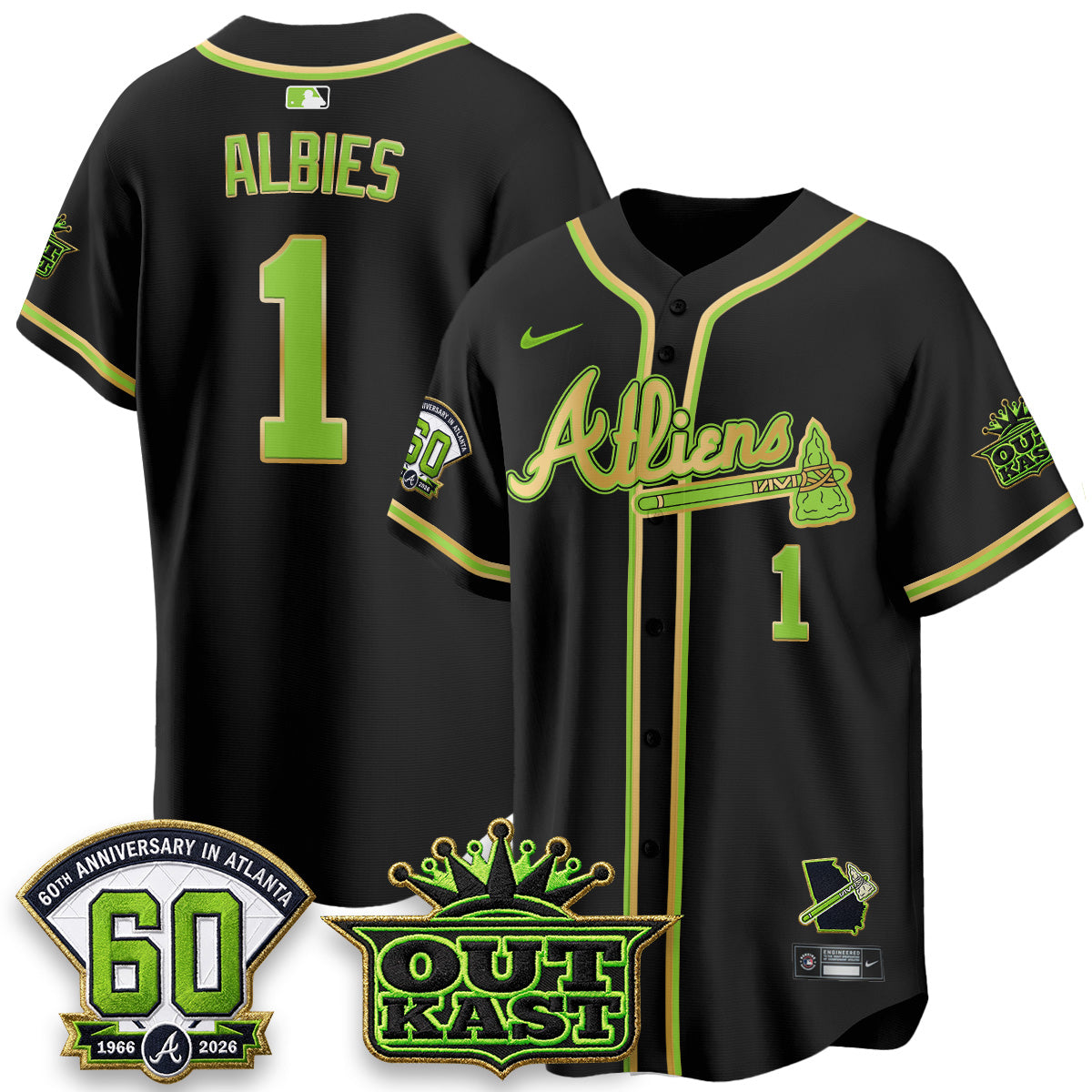 ATL x Outkast Atliens Vapor Jersey - Stitched