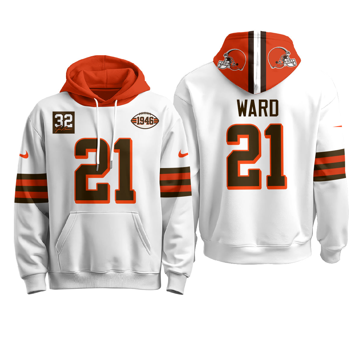 CLE 1946 Anniversary Patch Hoodie - Stitched