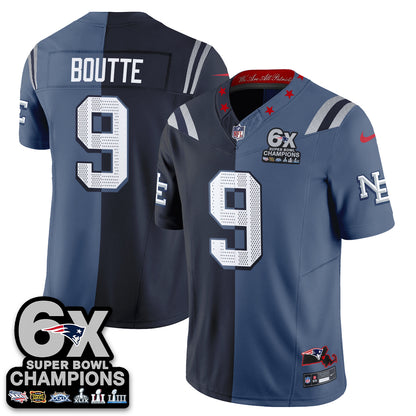 New England Patriots Rivalries Split Edition Vapor Jersey - Stitched