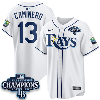 Tampa Bay Rays 2026 AL East Champs Vapor Jersey - Stitched