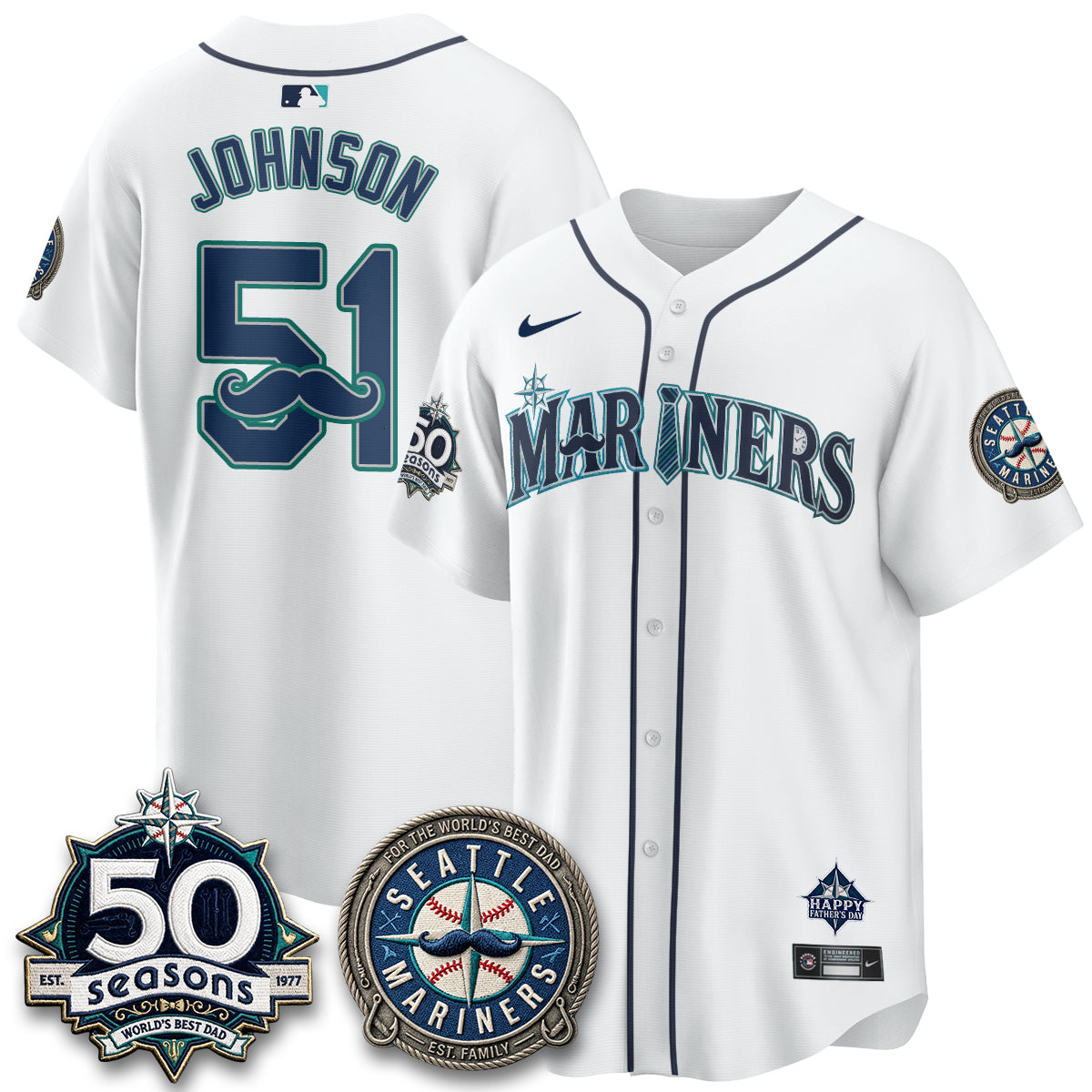 SEA Happy Father's Day Vapor Jersey - Stitched