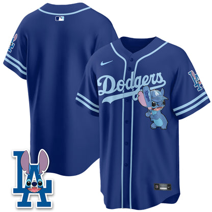 Los Angeles Dodgers x Blue Alien Edition Vapor Jersey - Stitched