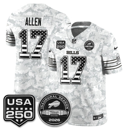 BUF 2026 Salute to Service Edition Vapor Jersey - Stitched