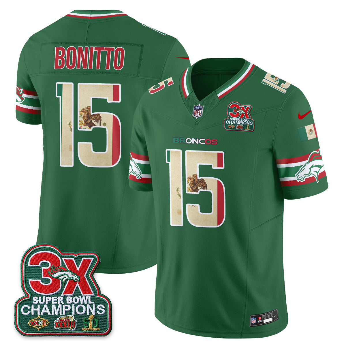 DEN Mexico Edition Vapor Jersey - Stitched
