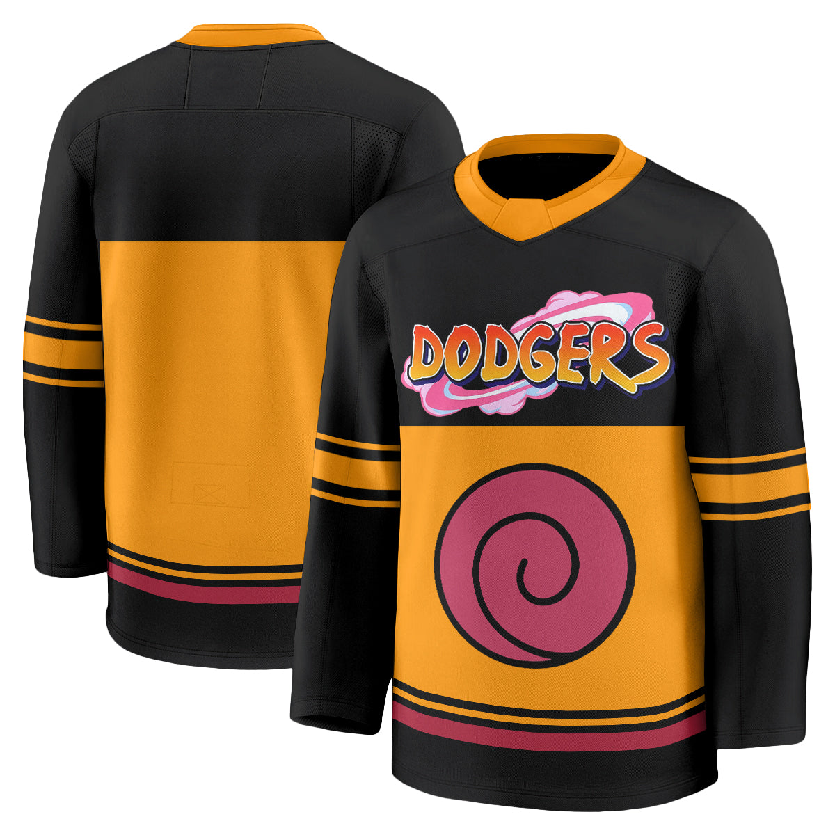 Los Angeles Dodgers Naruto Edition Vapor Hockey Jersey - Stitched