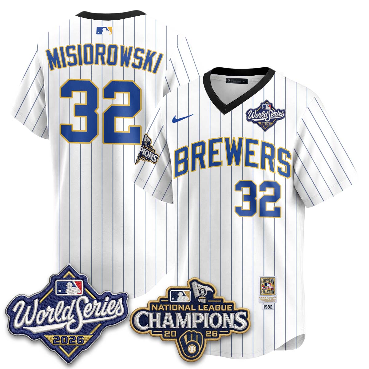 MIL 2026 NL Champions Throwback Jersey - Stitched