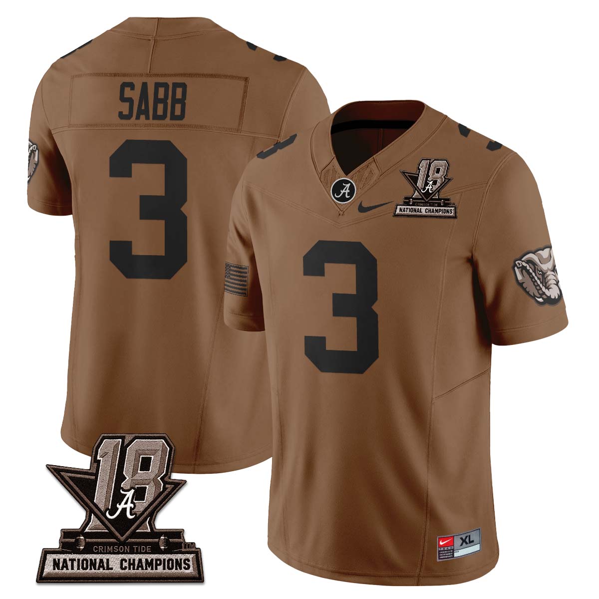 Alabama Crimson Tide 2026 Military Appreciation Vapor Jersey - Stitched
