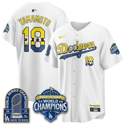 Los Angeles Dodgers x Yellow Capsules Vapor Jersey - Stitched