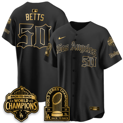 LAD WS Champions Back 2 Back Patch Vapor Premier Limited Gothic Edition Jersey - All Stitched