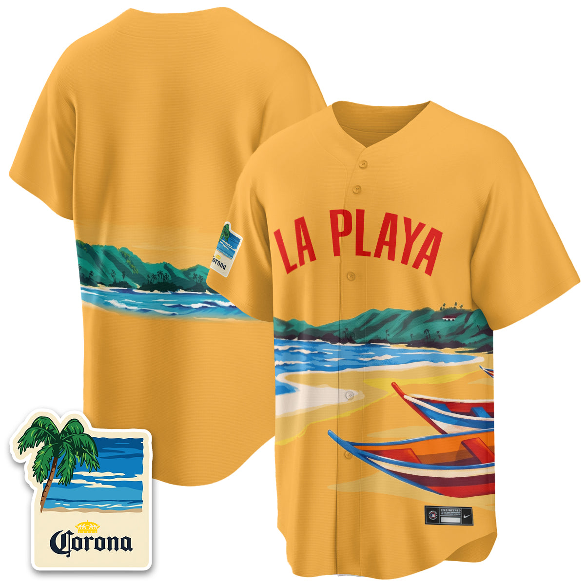 Atlanta Braves Beach Connect "La Playa" Edition Vapor Jersey- Patch Stitched