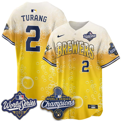 MIL "Pitcher & Pint" 2026 WS Champions Jersey - Stitched (#9) (2)