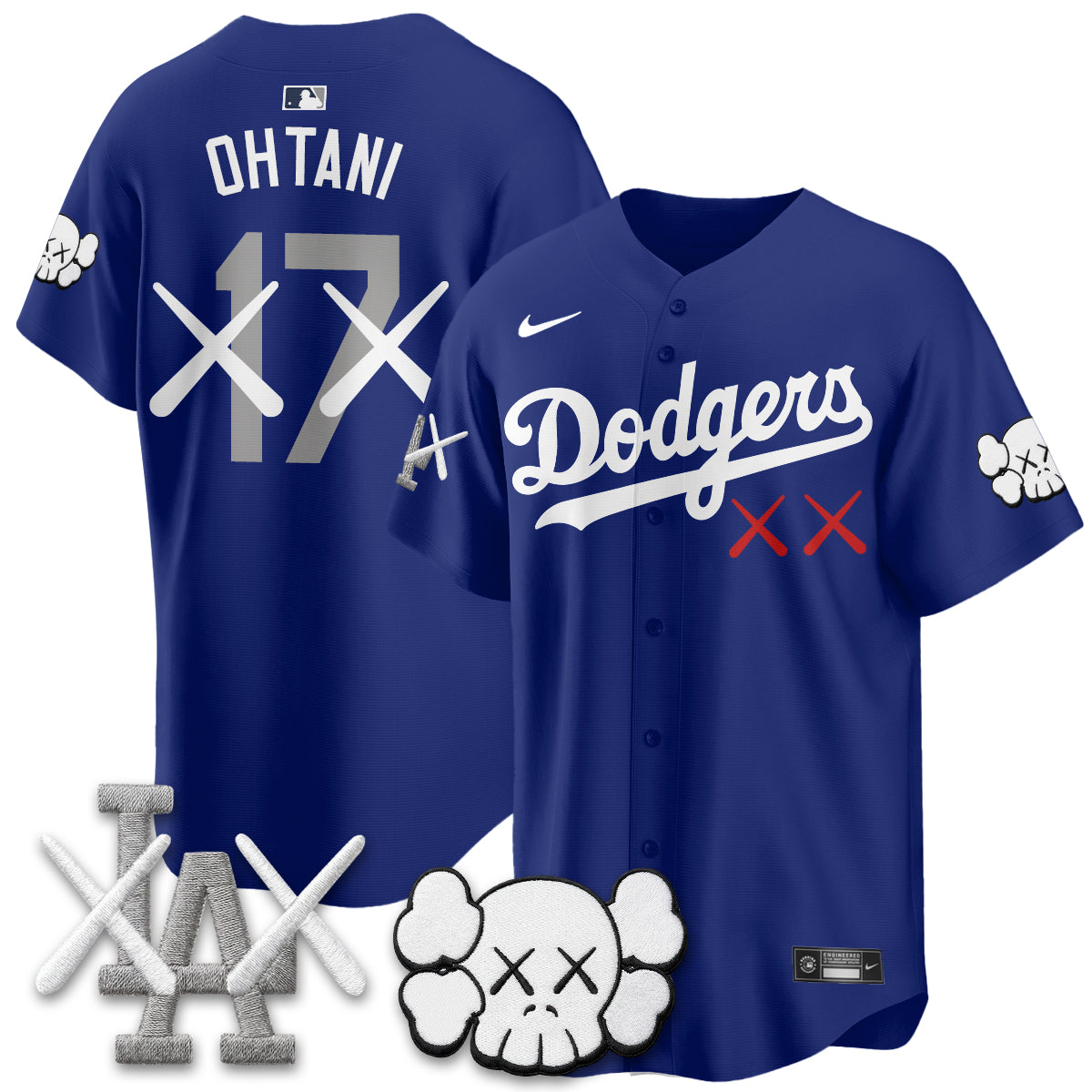Los Angeles Dodgers x KAWS Edition Vapor Jersey - Stitched