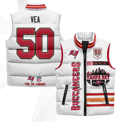 TB "Raise the Flags" Puffer Vest - Printed