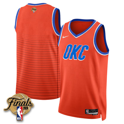 OKC 2026 NBA Western Conference Champions Vapor Jersey V2- Stitched