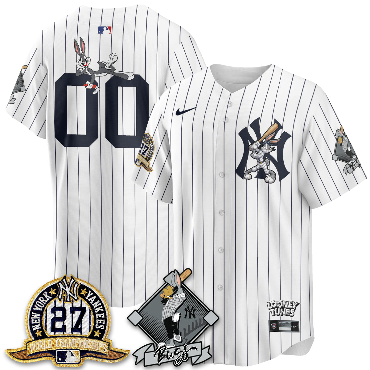 New York Yankees Bunny Vapor Limited Custom Jersey V2- Stitched