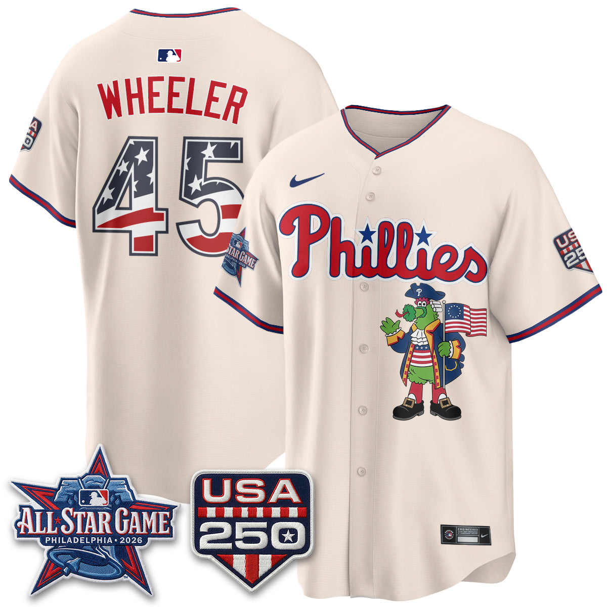 Philadelphia Phillies 2026 All Star Phanatic Edition Vapor Jersey - Stitched
