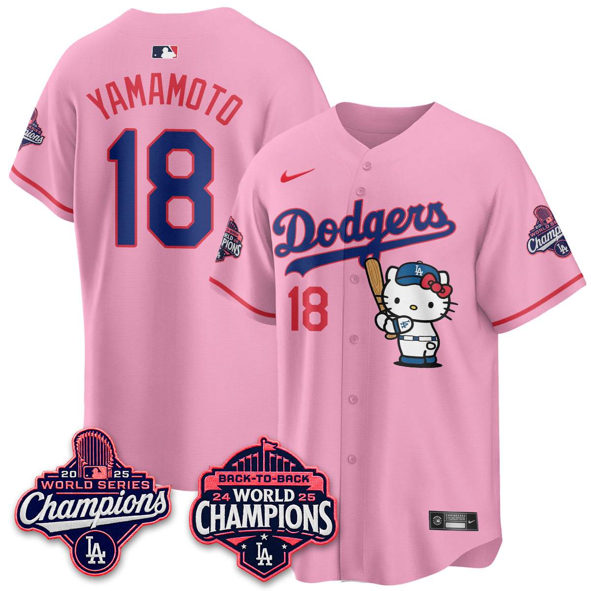 LAD x Hello Kitty Night 2026 Vapor White Jersey - All Stitched