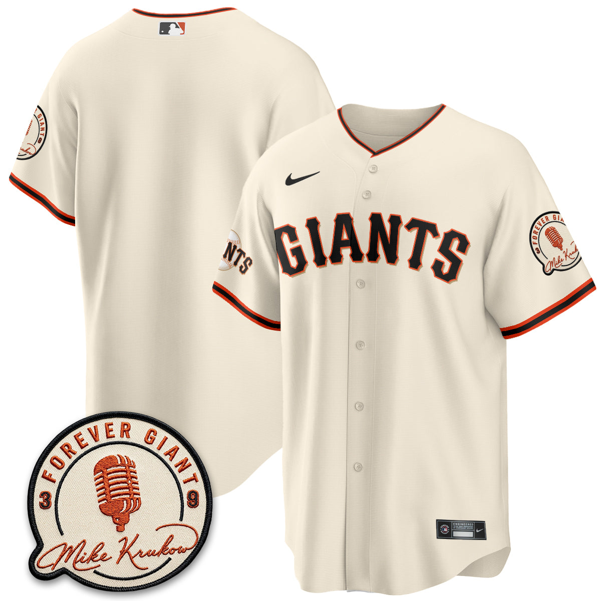SF Mike Krukow Vapor Jersey - Stitched