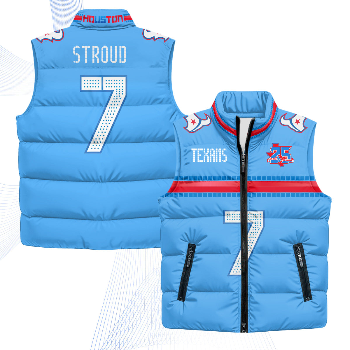 HOU 2026 Rivalries Puffer Vest - Printed