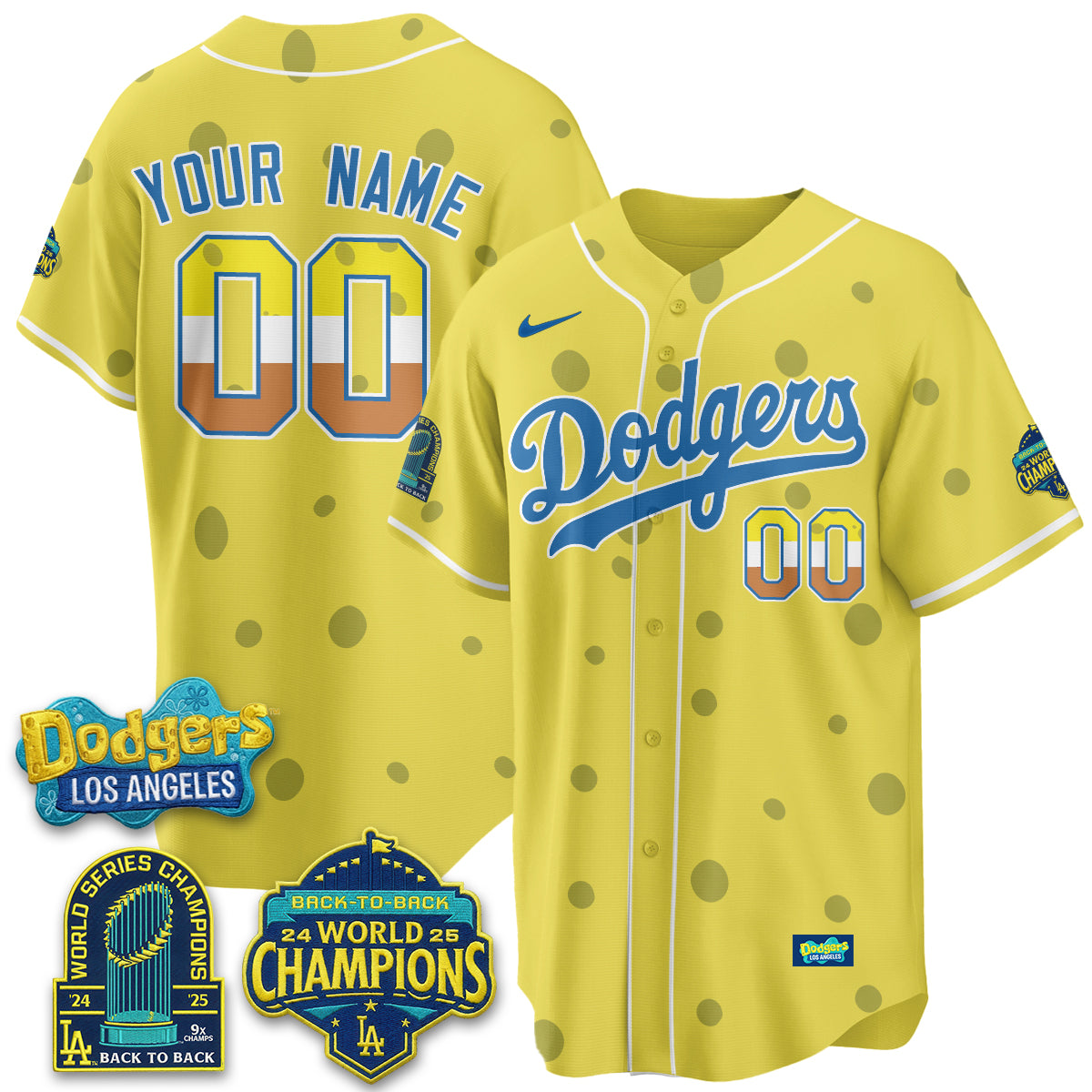 Los Angeles Dodgers x SBSP Vapor Custom Jersey - Stitched
