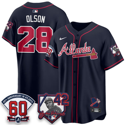 ATL 2026 Jackie Robinson Day Vapor Limited Red Jersey - All Stitched