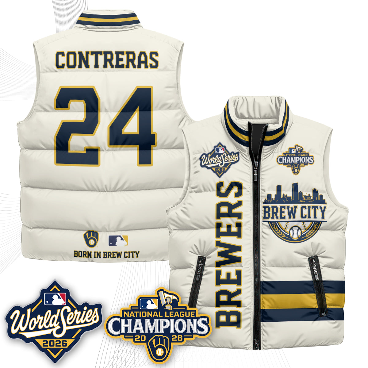 MIL 2026 NL Champions Puffer Vest - Printed
