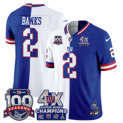 NYG 4X SBowl Split Limited Edition - Stitched (2)