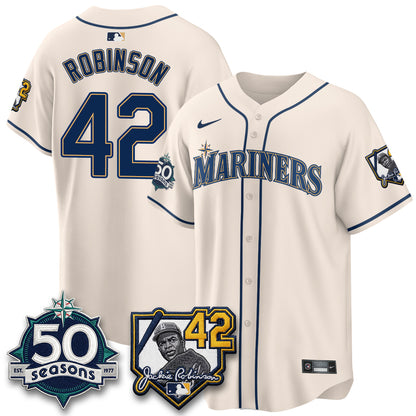 SEA 2026 Jackie Robinson New Era Vapor Limited Jersey - All Stitched