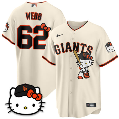 San Francisco Giants x Meow KT Vapor Jersey - Stitched