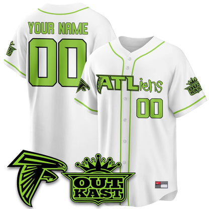 ATL 30th Anniversary ATLiens Baseball Custom Vapor Jersey - Stitched