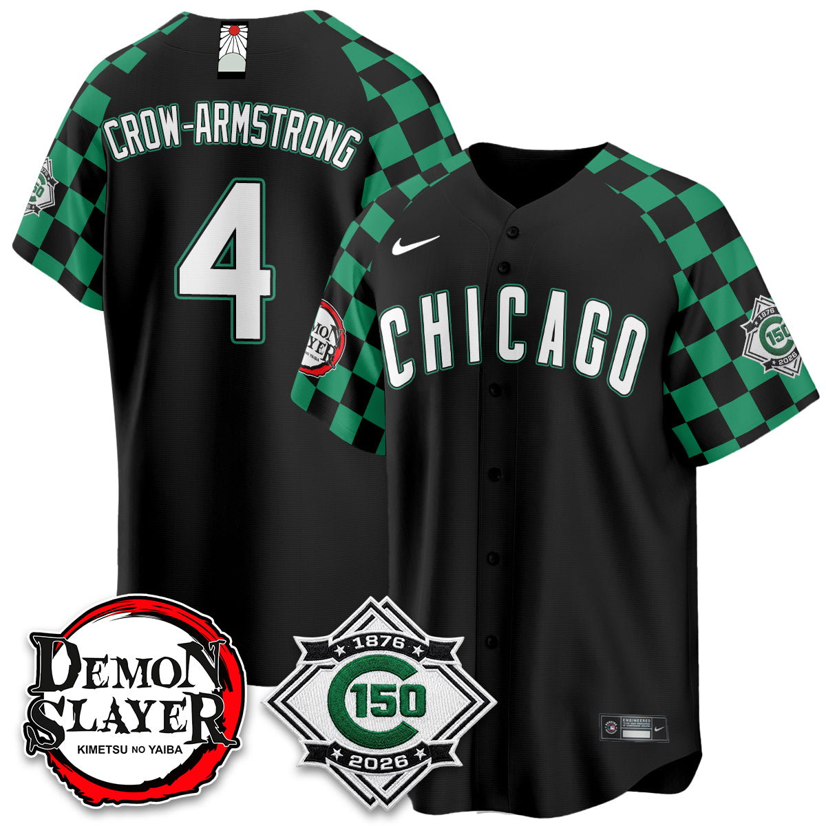 Chicago Cubs Demon Slayer Vapor Limited Jersey - Stitched