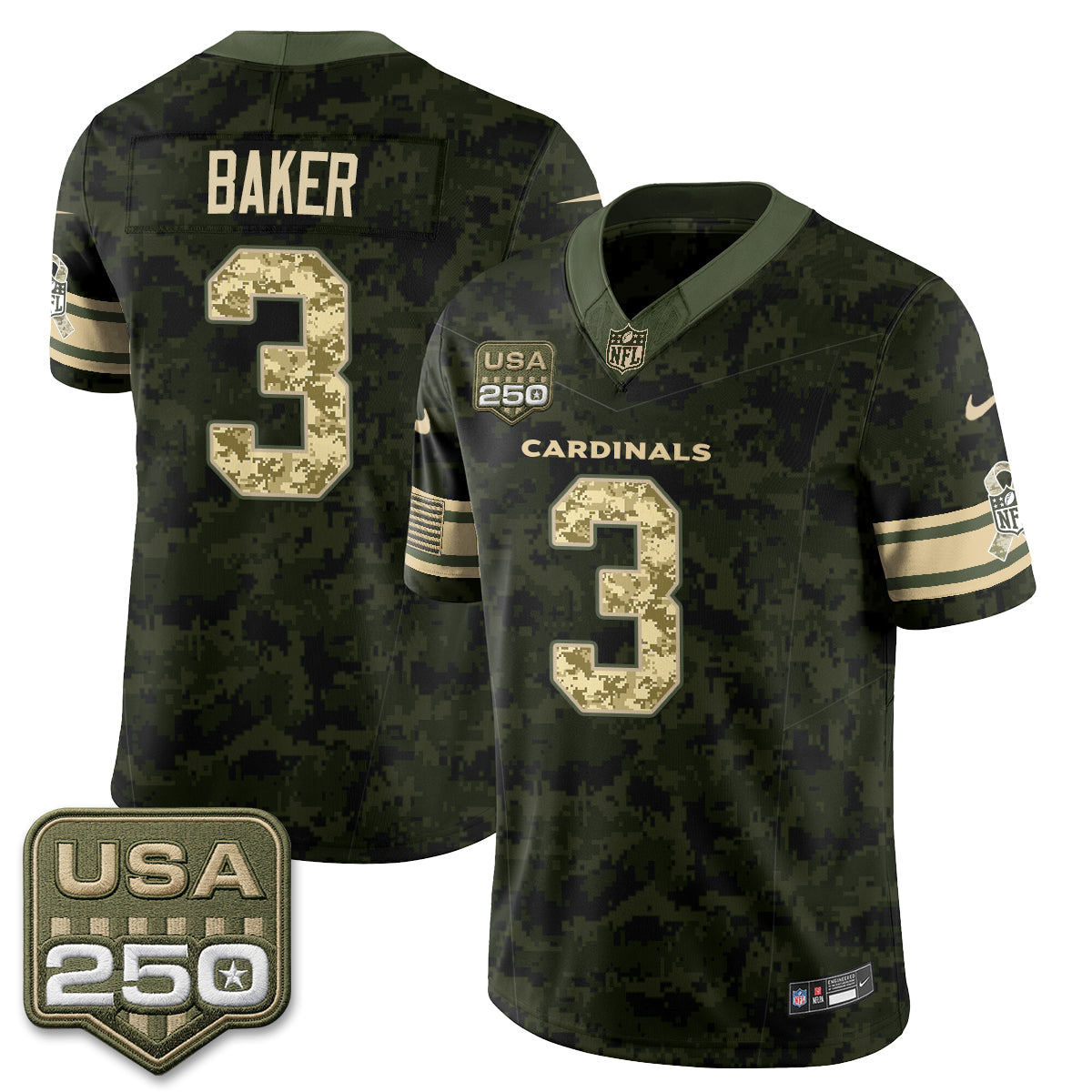ARI 2026 Salute to Service Vapor Jersey - Stitched