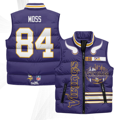 Minnesota Vikings Twin City Puffer Vest - Printed