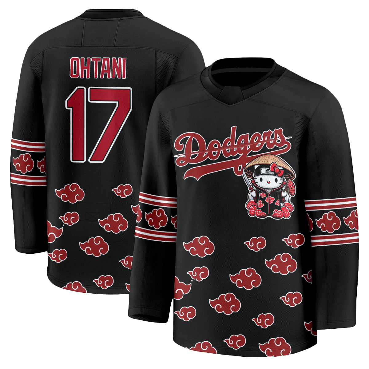 Los Angeles Dodgers Akatsuki Edition Vapor Hockey Jersey - Stitched