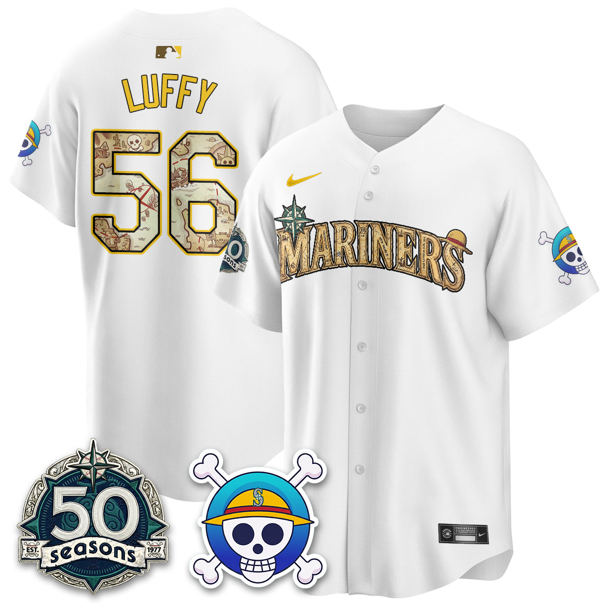 Seattle Mariners OP Japanese Cartoon Vapor Limited Jersey - Printed