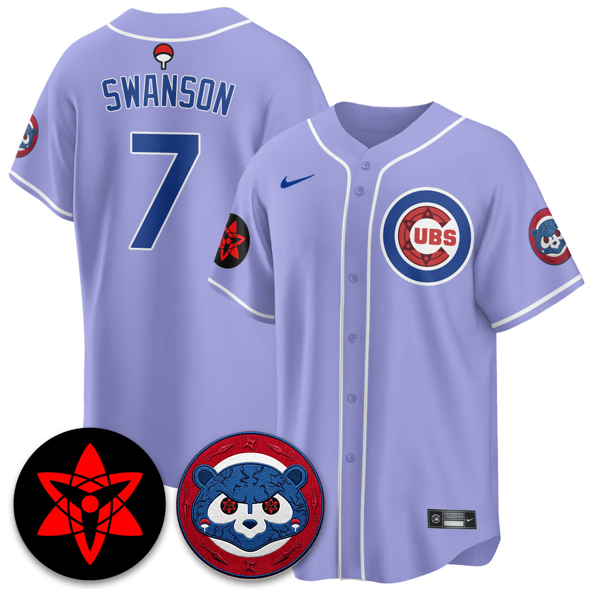 Chicago Cubs Uchiha Sasuke Vapor Limited Jersey - Stitched