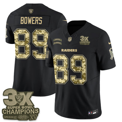 Las Vegas Raiders 2026 Salute to Service V2 Vapor Jersey - Stitched