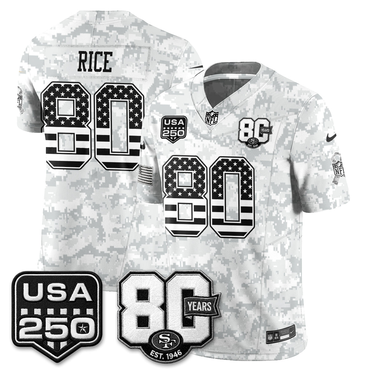 SF 2026 Salute to Service Edition Vapor Jersey - Stitched