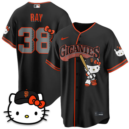 San Francisco Giants x Meow KT Vapor Jersey - Stitched