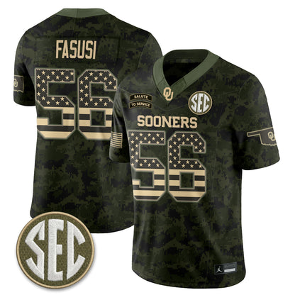 OU 2026 Salute to Service Vapor Jersey - Stitched