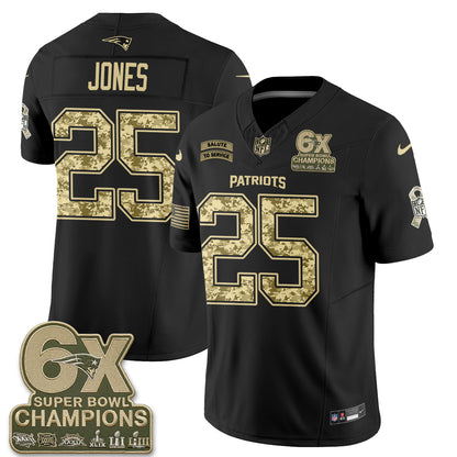 New England Patriots 2026 Salute to Service Vapor Jersey V2- Stitched