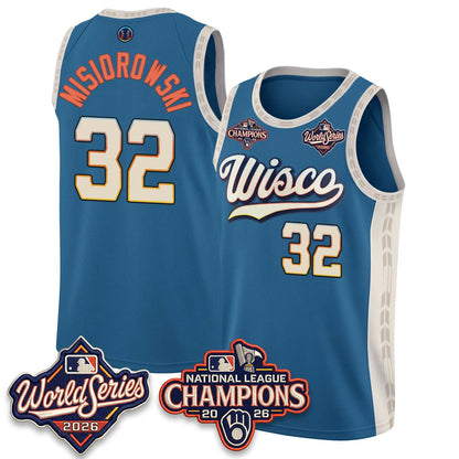 MIL 2026 NL Champions Basketball Jersey - Stitched