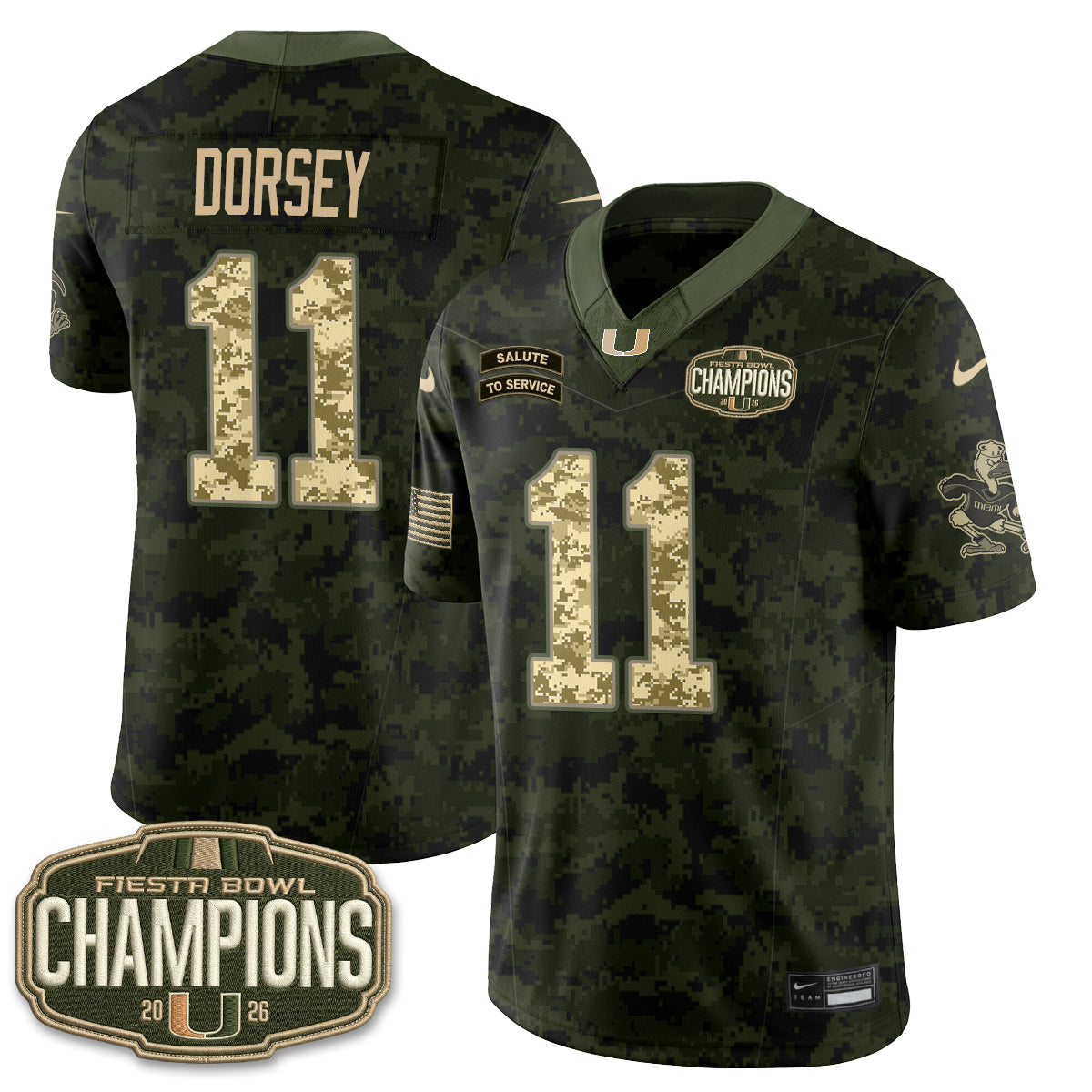 MIA 2026 Salute to Service Vapor Jersey - Stitched