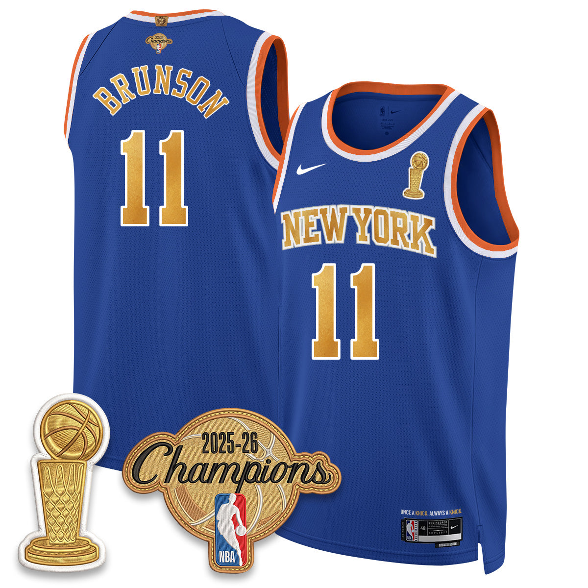 NYK Champions Night Vapor Jersey - Stitched