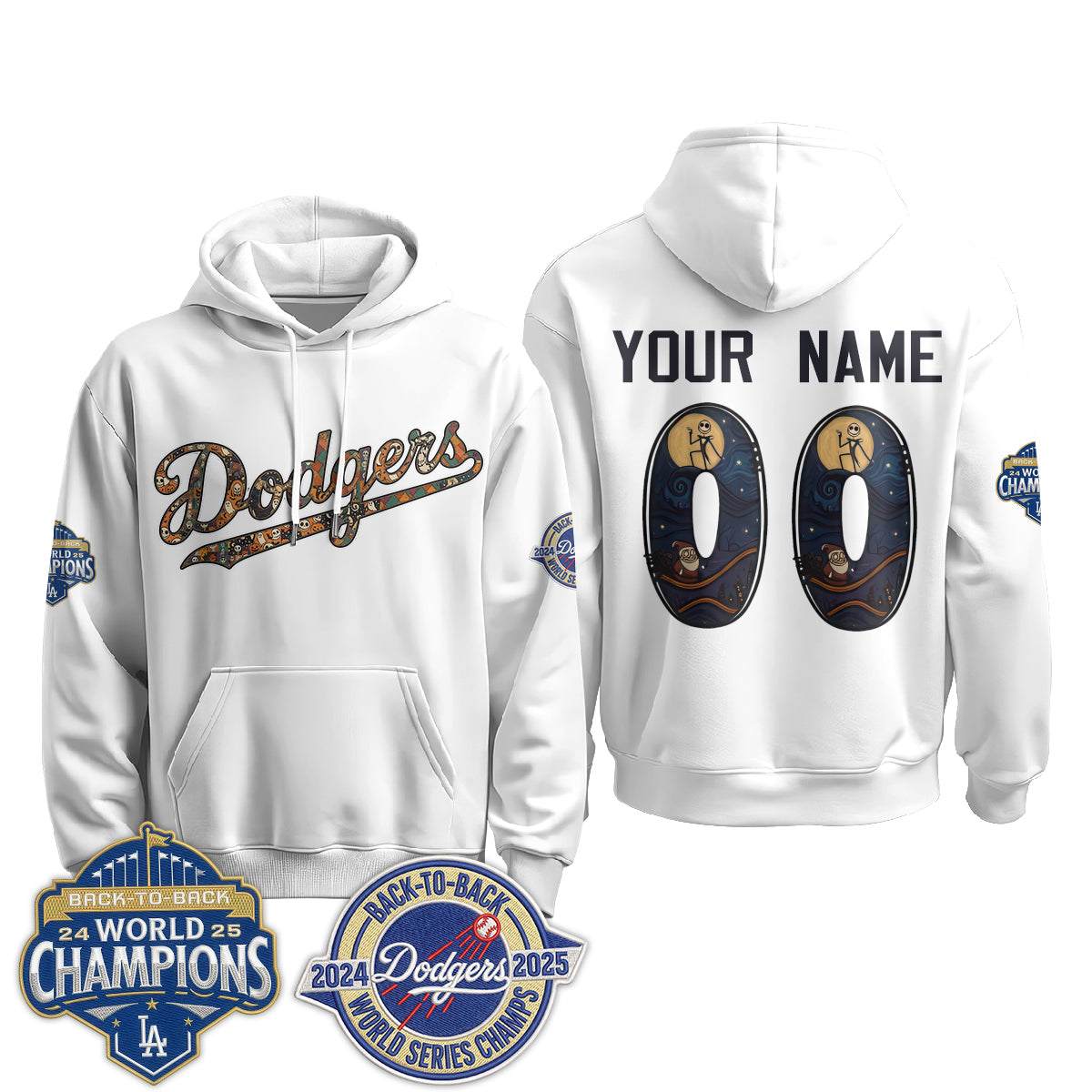LAD x Nightmare Halloween Edition Pullover Custom Hoodie - Stitched