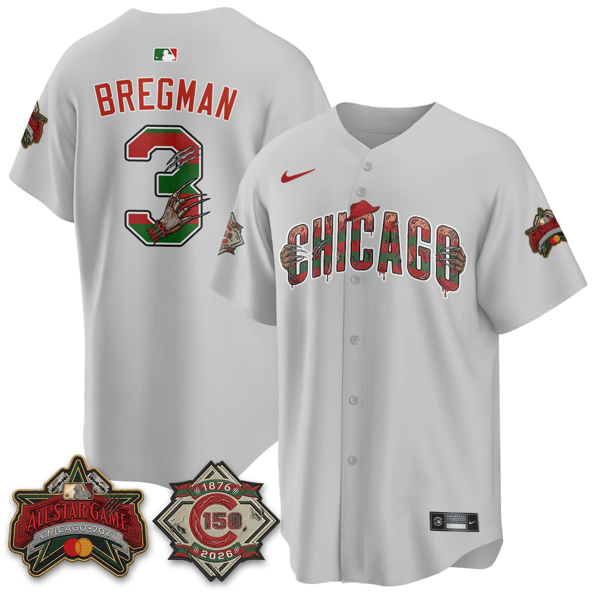CHC A Nightmare on Wrigley Field Edition Vapor Jersey - Stitched