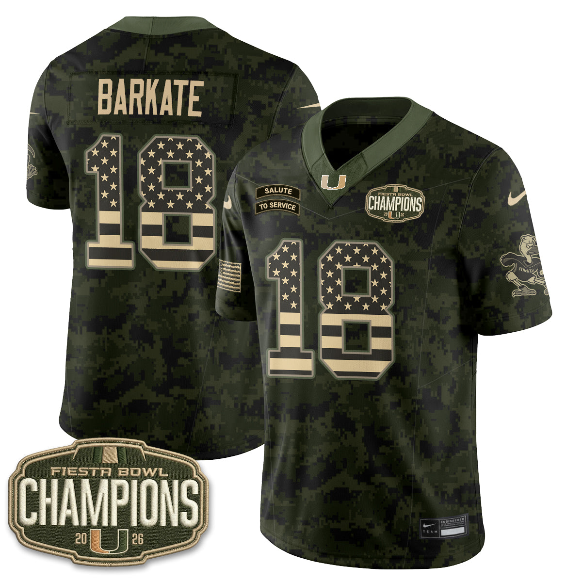MIA 2026 Salute to Service Vapor Jersey - Stitched